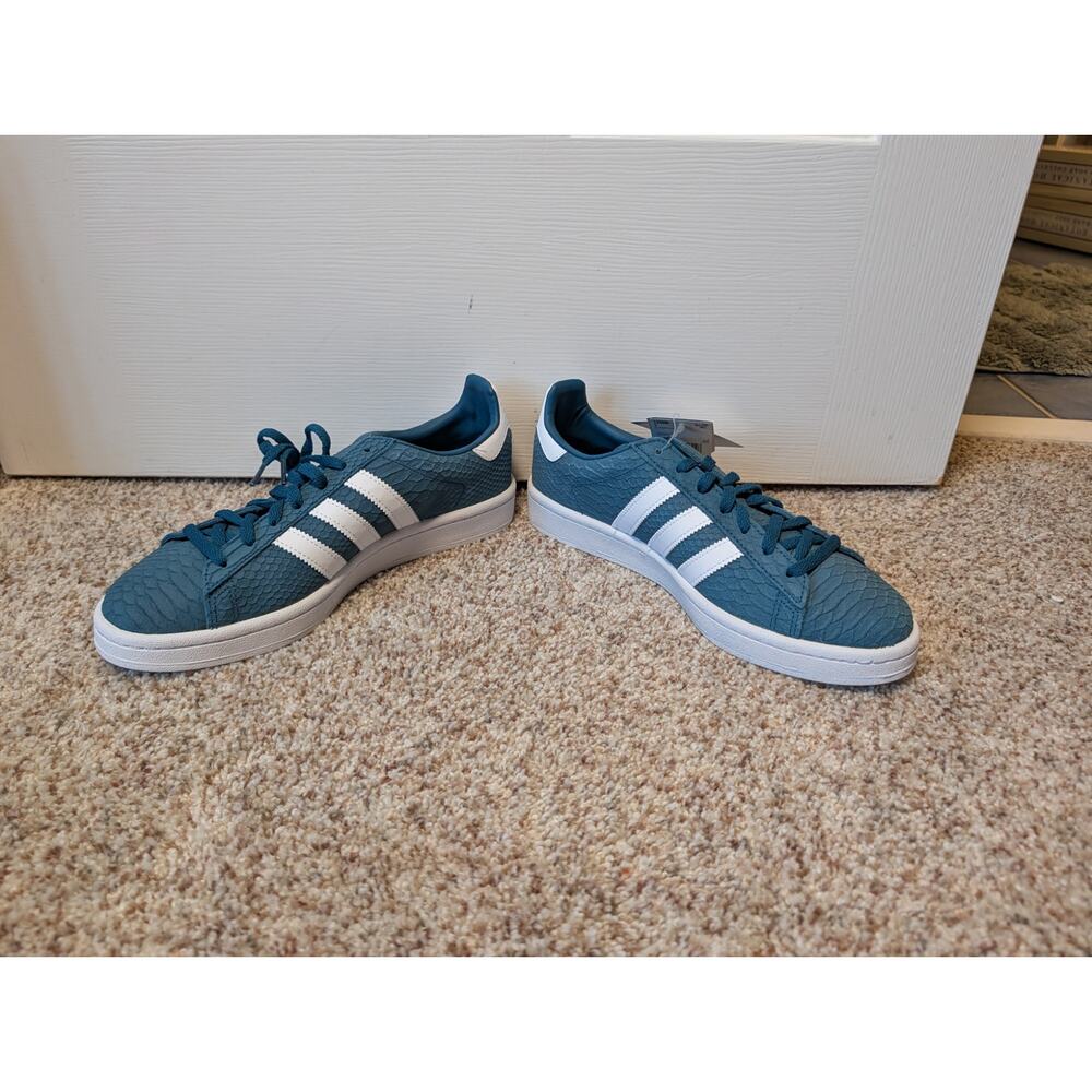 adidas Originals Campus W Petrol Night Teal Snake Shoes CQ2103 Women Size 8.5 - Picture 8 of 10